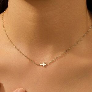 Rose Gold Cross Necklace